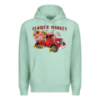 Seafoam flower market Premium Hoodie - MaliasSmallBusiness