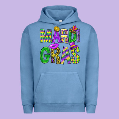 Mardi Gras Carnaval Mask Digital Paper, Urban Hoodie Designed By Bundleandbundleshop