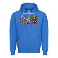 True Royal happy halloween gnomes white Zipper Hoodie - RacoonDesign