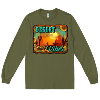Army Green desert vibes background Long Sleeve Tee - RanaPortraitStore