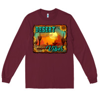Burgundy desert vibes background Long Sleeve Tee - RanaPortraitStore