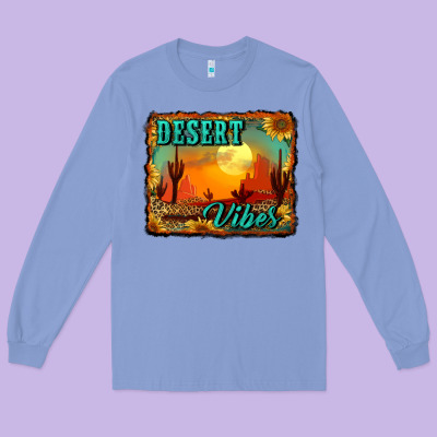 Desert Vibes Background Long Sleeve Tee Designed By Ranaportraitstore
