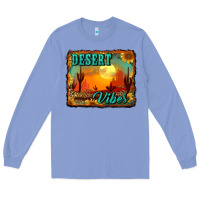 Colony Blue desert vibes background Long Sleeve Tee - RanaPortraitStore