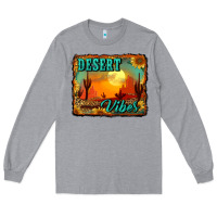 Heather Grey desert vibes background Long Sleeve Tee - RanaPortraitStore