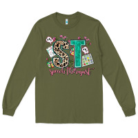 Army Green speech therapist Long Sleeve Tee - AdoDesignShop