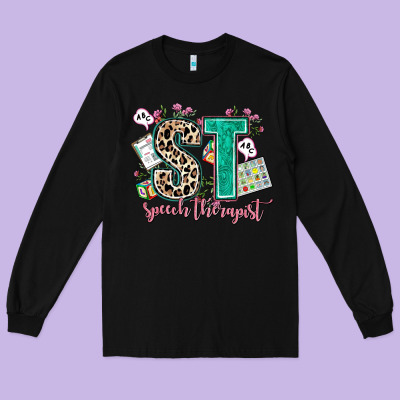 Speech Therapist Long Sleeve Tee Designed By Adodesignshop