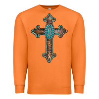 Carrot turquoise cross Premium Sweatshirt - AdoDesignShop