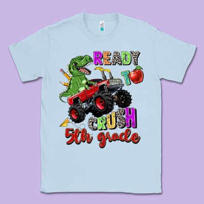 Ready To Crush 5th Grade Classic Tee Designed By Zillion Design Studio