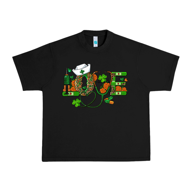 St Patricks Day Love Nurse Urban Heavy Tee by RanaPortraitStore | Teevron