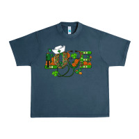 Midnight Navy st patricks day love nurse Urban Heavy Tee - RanaPortraitStore
