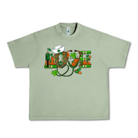 Oil Green st patricks day love nurse Urban Heavy Tee - RanaPortraitStore