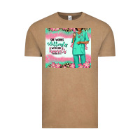 Vintage Coffee she works willingly with her hands afro nurse Vintage Tee - RanaPortraitStore