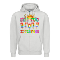 Dove Grey see you later educators Zipper Hoodie - HRA Design Shop