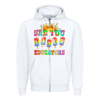 White see you later educators Zipper Hoodie - HRA Design Shop