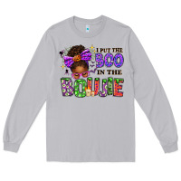 Moon Dust I Put The Boo In The Boujie Messy Bun Long Sleeve Tee - texasbilliewilder