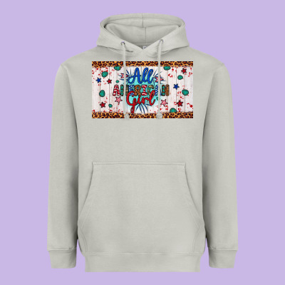 All American Girl Heavyweight Hoodie Designed By Artiststas