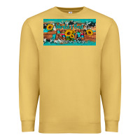 Antique Gold world's best mom sunflower license plate Premium Sweatshirt - Artiststas