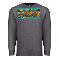 Charcoal Heather world's best mom sunflower license plate Premium Sweatshirt - Artiststas