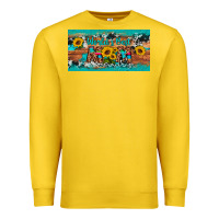 Lemon world's best mom sunflower license plate Premium Sweatshirt - Artiststas