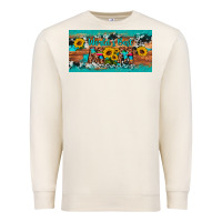 Sandshell world's best mom sunflower license plate Premium Sweatshirt - Artiststas