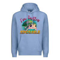 Colony Blue i'm turtley adorable Premium Hoodie - NancyCooperArtShop