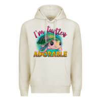 Oatmeal Heather i'm turtley adorable Premium Hoodie - NancyCooperArtShop