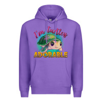 Purple i'm turtley adorable Premium Hoodie - NancyCooperArtShop