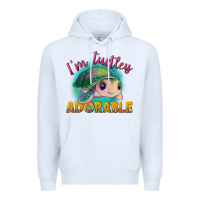 White i'm turtley adorable Premium Hoodie - NancyCooperArtShop