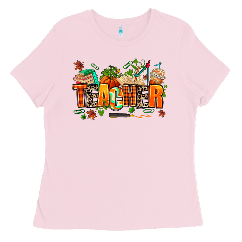 Fall Teacher Ladies Tee by AdoDesignShop | Teevron