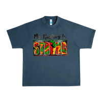 Midnight Navy my history is strong Urban Heavy Tee - Zillion Design Studio