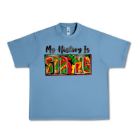 Pebble Blue my history is strong Urban Heavy Tee - Zillion Design Studio