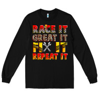 Black race it great it fix it repeat it Long Sleeve Tee - Zillion Design Studio
