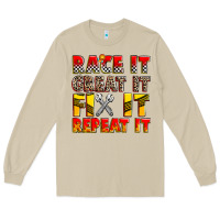 Mushroom race it great it fix it repeat it Long Sleeve Tee - Zillion Design Studio