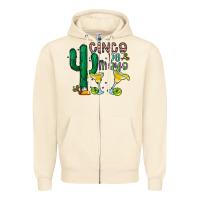 Sandshell cinco de mayo cactus Zipper Hoodie - CowhideDigitalArt
