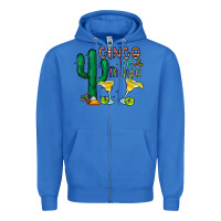 True Royal cinco de mayo cactus Zipper Hoodie - CowhideDigitalArt