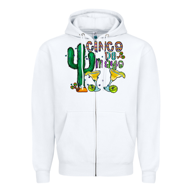 Cinco De Mayo Cactus Zipper Hoodie by CowhideDigitalArt | Teevron