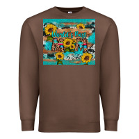 Chestnut world's best mom sunflower leopard cowhide Premium Sweatshirt - Artiststas