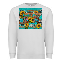 Dove Grey world's best mom sunflower leopard cowhide Premium Sweatshirt - Artiststas
