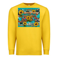 Lemon world's best mom sunflower leopard cowhide Premium Sweatshirt - Artiststas