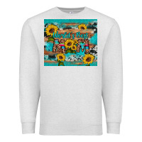 Oatmeal Heather world's best mom sunflower leopard cowhide Premium Sweatshirt - Artiststas