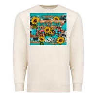 Sandshell world's best mom sunflower leopard cowhide Premium Sweatshirt - Artiststas