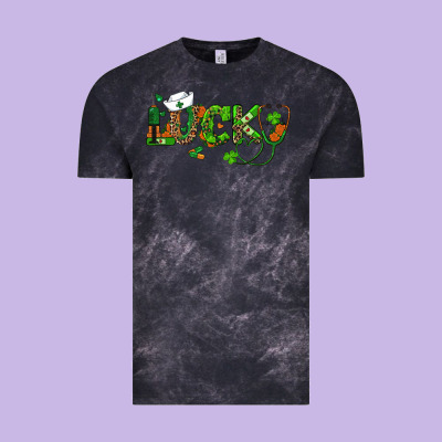 Vintage Tee st patricks day lucky nurse