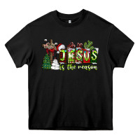 Black jesus İs the reason Heavy Core Tee - CowhideDigitalArt