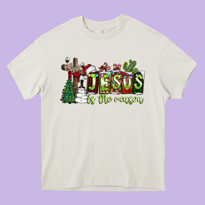 Jesus İs The Reason Heavy Core Tee Designed By Cowhidedigitalart