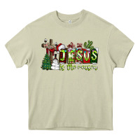 Mossy jesus İs the reason Heavy Core Tee - CowhideDigitalArt