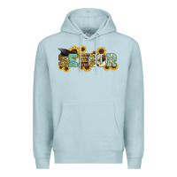 Blue Mist senior 2025 sunflowers Premium Hoodie - NancyCooperArtShop