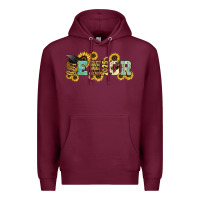 Burgundy senior 2025 sunflowers Premium Hoodie - NancyCooperArtShop