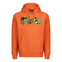 Carrot senior 2025 sunflowers Premium Hoodie - NancyCooperArtShop