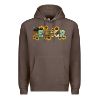Coffee senior 2025 sunflowers Premium Hoodie - NancyCooperArtShop