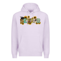 Lilac senior 2025 sunflowers Premium Hoodie - NancyCooperArtShop